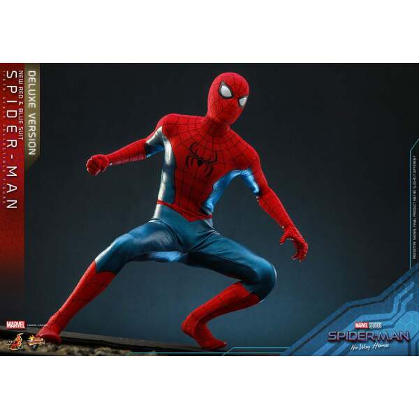 Figura Spiderman New Red and Blue Suit Deluxe Version Spider-Man: No Way Home Movie Masterpiece 1/6 28 cm - Collector4u.com