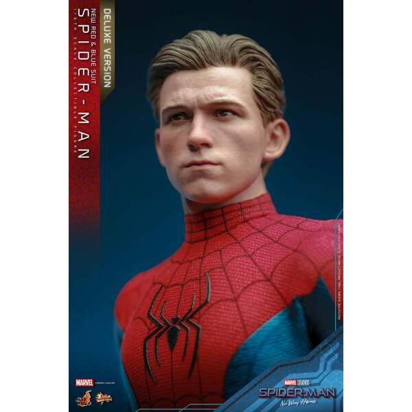 Figura Spiderman New Red and Blue Suit Deluxe Version Spider-Man: No Way Home Movie Masterpiece 1/6 28 cm - Collector4u.com