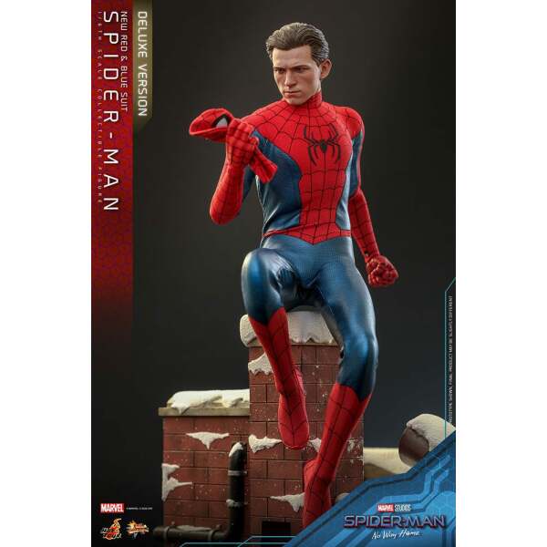 Figura Spiderman New Red and Blue Suit Deluxe Version Spider-Man: No Way Home Movie Masterpiece 1/6 28 cm - Collector4u.com