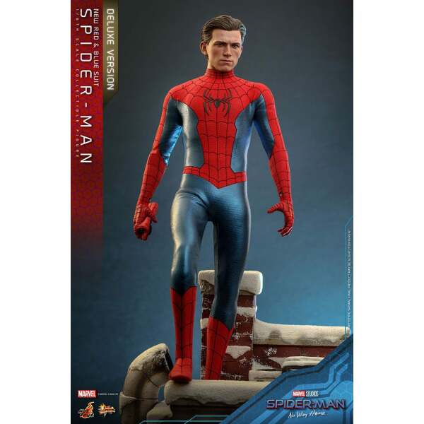 Figura Spiderman New Red and Blue Suit Deluxe Version Spider-Man: No Way Home Movie Masterpiece 1/6 28 cm - Collector4u.com