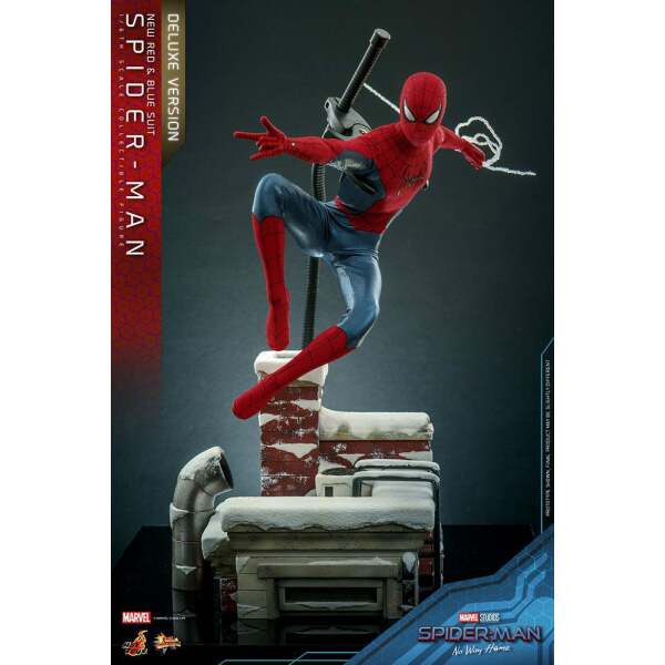 Figura Spiderman New Red and Blue Suit Deluxe Version Spider-Man: No Way Home Movie Masterpiece 1/6 28 cm - Collector4u.com