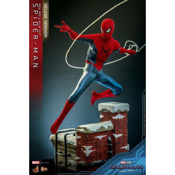 Figura Spiderman New Red and Blue Suit Deluxe Version Spider-Man: No Way Home Movie Masterpiece 1/6 28 cm - Collector4u.com