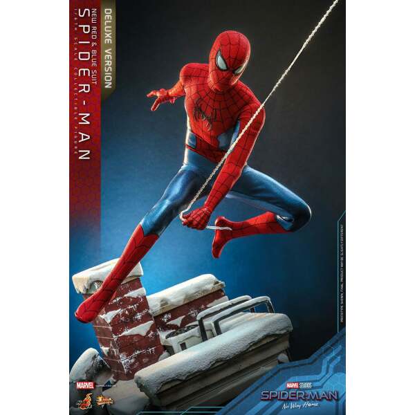 Figura Spiderman New Red and Blue Suit Deluxe Version Spider-Man: No Way Home Movie Masterpiece 1/6 28 cm - Collector4u.com