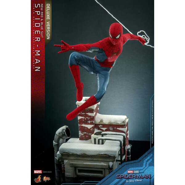 Figura Spiderman New Red and Blue Suit Deluxe Version Spider-Man: No Way Home Movie Masterpiece 1/6 28 cm - Collector4u.com