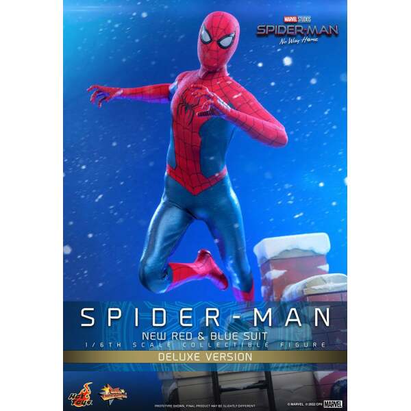 Figura Spiderman New Red and Blue Suit Deluxe Version Spider-Man: No Way Home Movie Masterpiece 1/6 28 cm - Collector4u.com