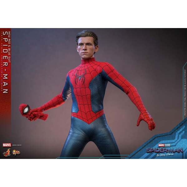 Figura Spiderman New Red and Blue Suit Spider-Man: No Way Home Movie Masterpiece 1/6 28 cm - Collector4u.com