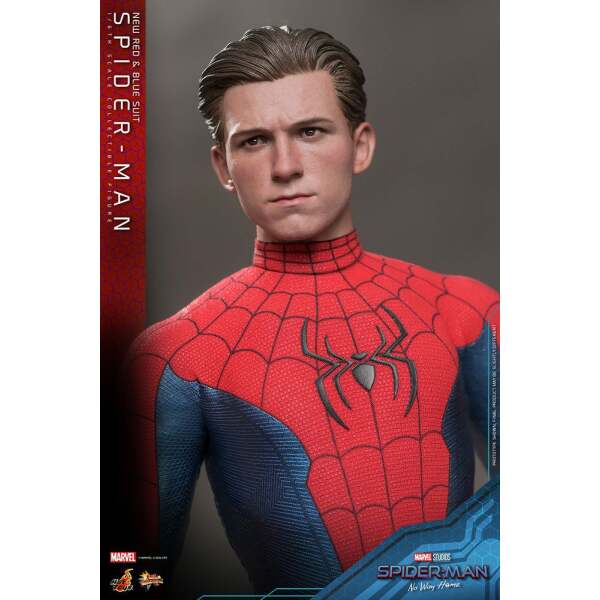 Figura Spiderman New Red and Blue Suit Spider-Man: No Way Home Movie Masterpiece 1/6 28 cm - Collector4u.com