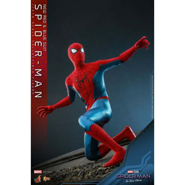 Figura Spiderman New Red and Blue Suit Spider-Man: No Way Home Movie Masterpiece 1/6 28 cm - Collector4u.com