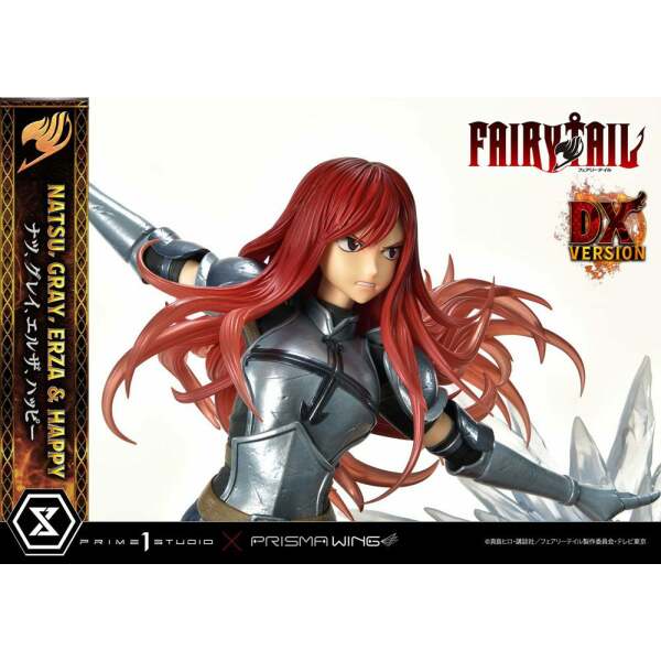 Estatua Natsu Gray Erza Happy Deluxe Version Fairy Tail PVC 1/7 57 cm - Collector4u.com