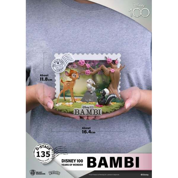 Diorama Bambi Disney 100th Anniversary PVC D-Stage 12 cm - Collector4u.com