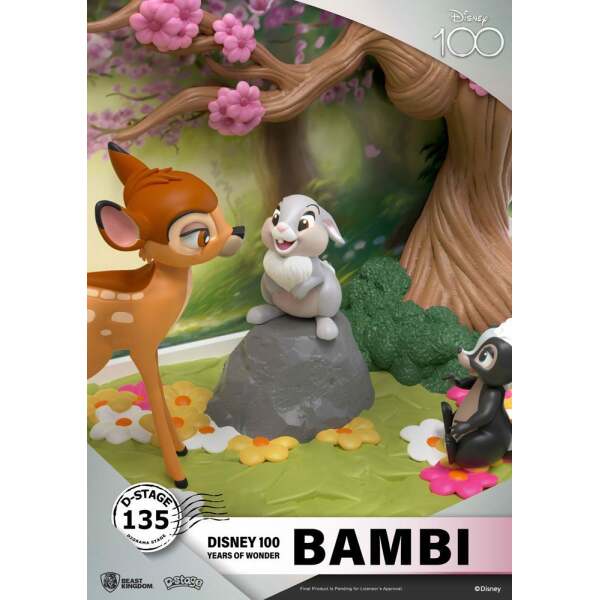 Diorama Bambi Disney 100th Anniversary PVC D-Stage 12 cm - Collector4u.com