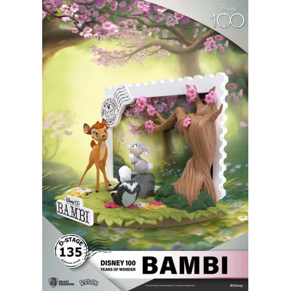 Diorama Bambi Disney 100th Anniversary PVC D-Stage 12 cm - Collector4u.com