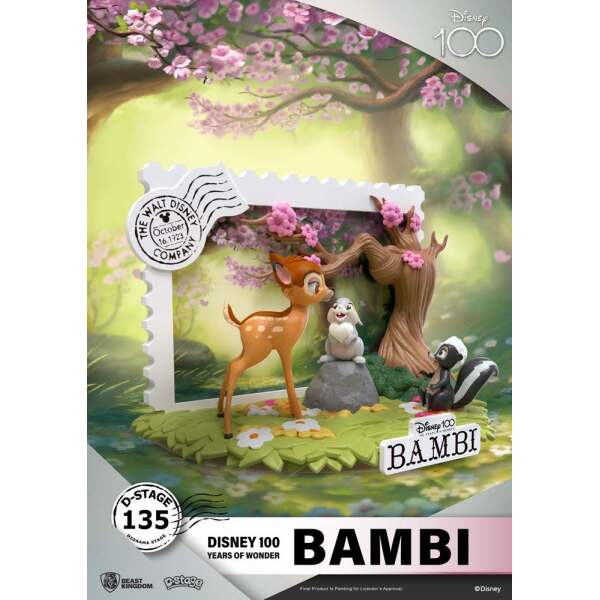 Diorama Bambi Disney 100th Anniversary PVC D-Stage 12 cm - Collector4u.com