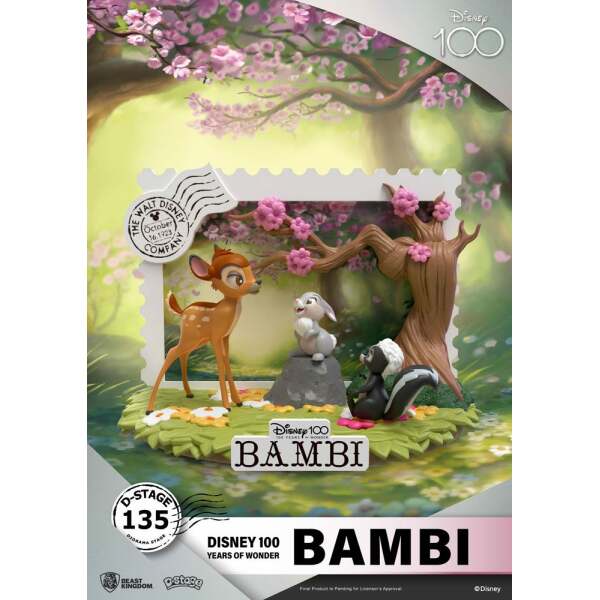 Diorama Bambi Disney 100th Anniversary PVC D-Stage 12 cm - Collector4u.com