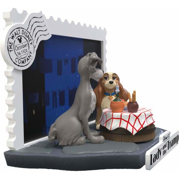 Diorama Lady And The Tramp Disney 100th Anniversary PVC D-Stage 12 cm - Collector4u.com