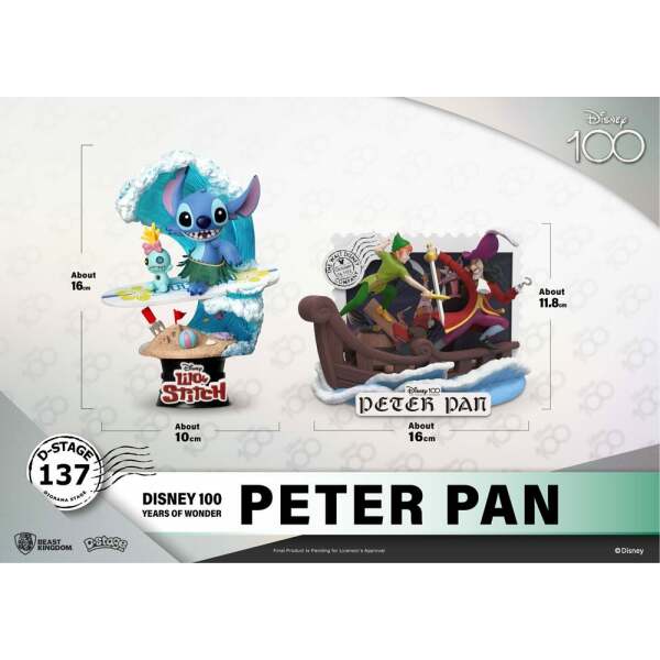 Diorama Peter Pan Disney 100th Anniversary PVC D-Stage 12 cm - Collector4u.com