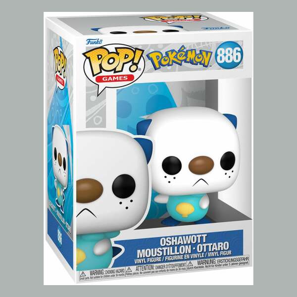 Funko Oshawott Emea Pokemon Pop Games Vinyl Figura 9 Cm 3