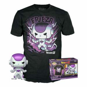 Set de Minifigura y Camiseta Frieza talla XL Dragonball Z POP! & Tee