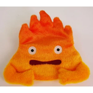 El castillo ambulante Llavero Monedero de Peluche Calcifer 12 cm