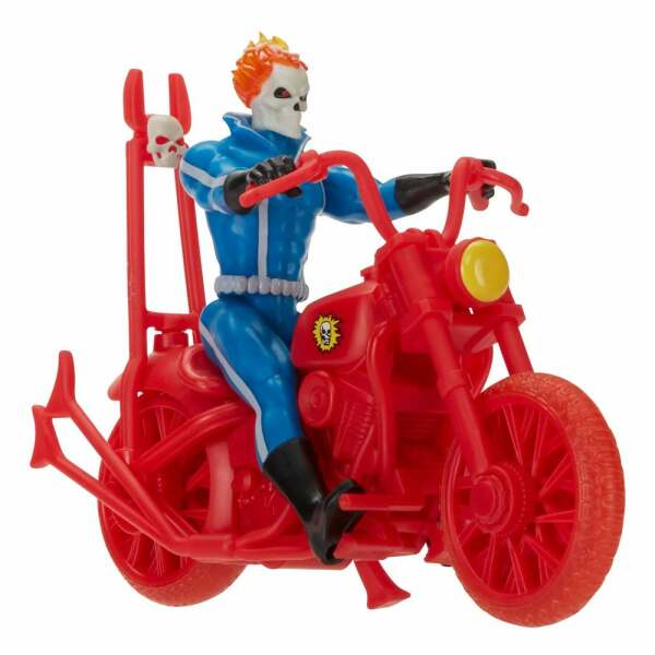 Marvel Legends Retro Collection Figura con Vehículo Ghost Rider 10 cm