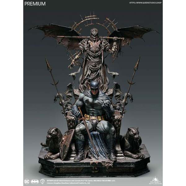 DC Comics Estatua 1/4 Batman on Throne Premium Edition 92 cm