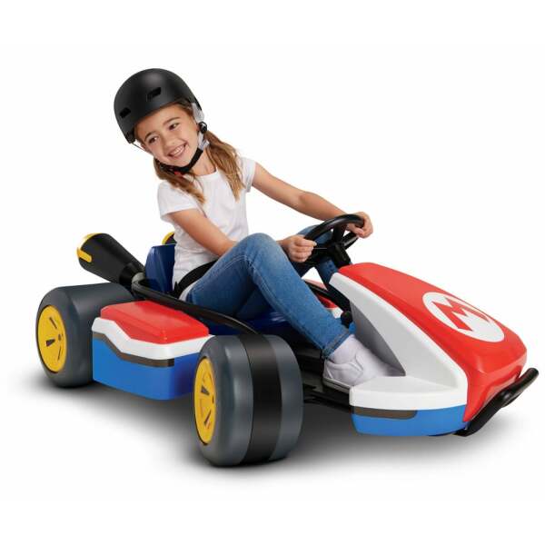 Mario Kart 24V Ride-On Racer Coche de Carreras 1/1 Mario’s Kart