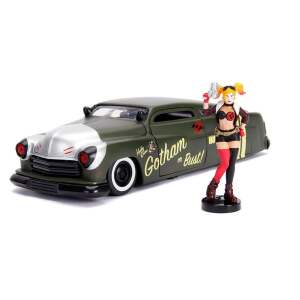 DC Bombshells Vehículo Hollywood Rides 1/24 1951 Mercury con Figura Harley Quinn - Collector4U.com