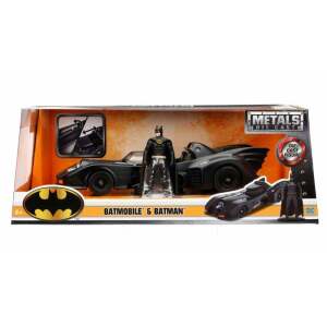 Batman Vehículo 1/24 1989 Batmobile con Figura - Collector4U.com