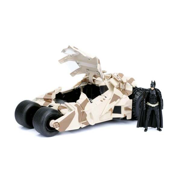 Batman The Dark Knight Vehículo 1/24 2008 Batmobile Camo con Figura - Collector4U.com