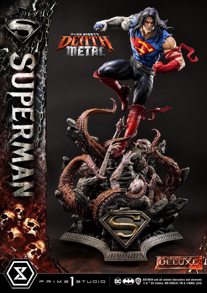 Dark Nights: Death Metal Estatua 1/3 Death Metal Superman Deluxe Ver. 94 cm