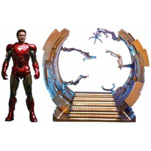 Marvel Los Vengadores Figura Movie Masterpiece Diecast 1/6 Iron Man Mark VI (2.0) with Suit-Up Gantry 32 cm - Collector4u.com