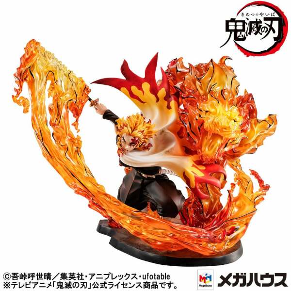 Demon slayer: Kimetsu no Yaiba Kyojuro G.E.M. Precious 1/8 Estatua PVC Rengoku Flame Breathing Fifth Form:Flame Tiger 24 cm