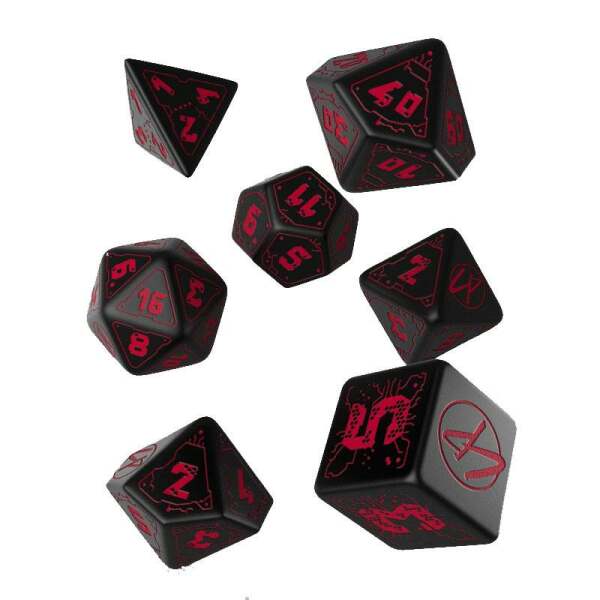 Cyberpunk Pack de Dados Blood over Chrome (7) - Collector4U