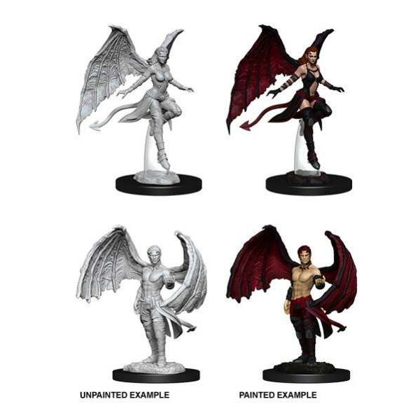 D&D Nolzur's Marvelous Miniatures Miniaturas sin pintar Succubus & Incubus Caja (6) - Collector4U