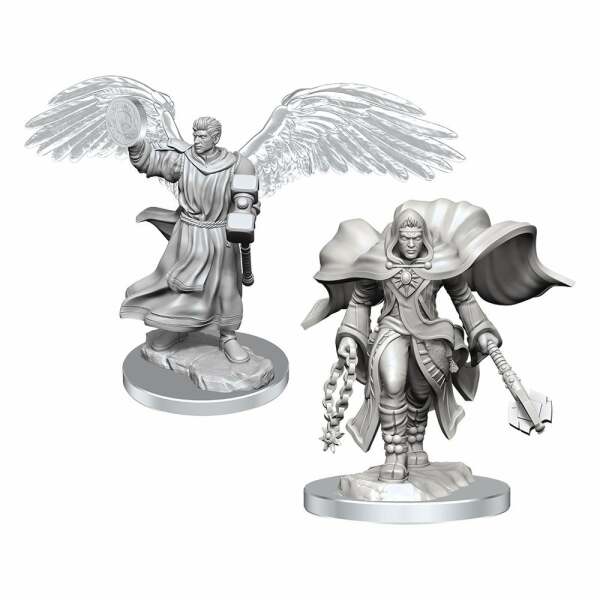 D&D Nolzur's Marvelous Miniatures Pack de 2 Miniaturas sin pintar Aasimar Cleric Male - Collector4U.com