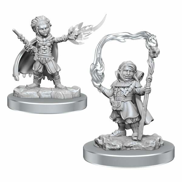 D&D Nolzur's Marvelous Miniatures Pack de 2 Miniaturas sin pintar Halfling Wizards - Collector4U.com