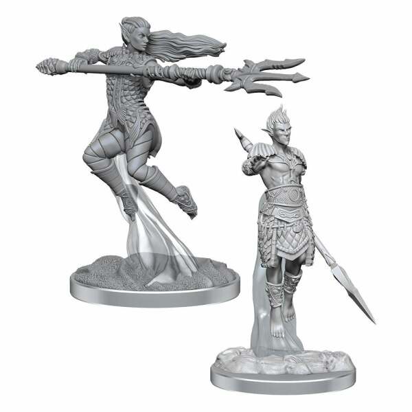 D&D Nolzur's Marvelous Miniatures Pack de 2 Miniaturas sin pintar Sea Elf Fighters - Collector4U.com