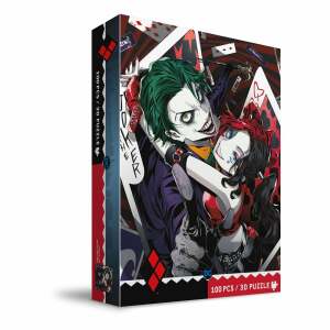 DC Comics Puzzle Efecto 3D The Joker & Harley Quinn Manga (100 piezas) - Collector4U.com