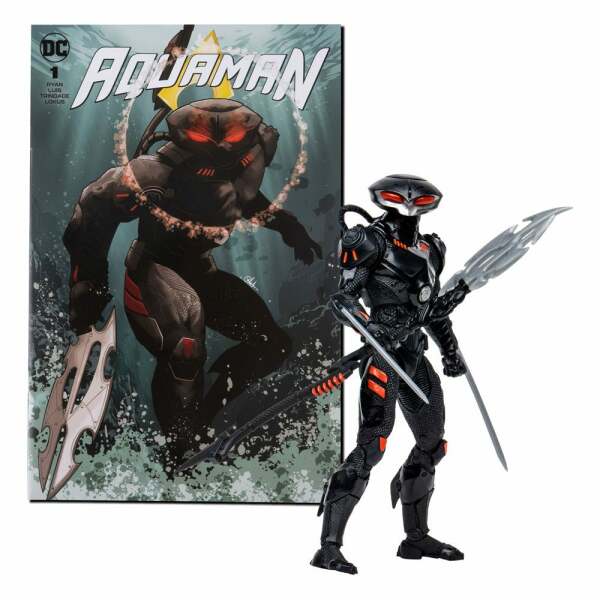 DC Direct Page Punchers Figura & Cómic Black Manta (Aquaman) 18 cm