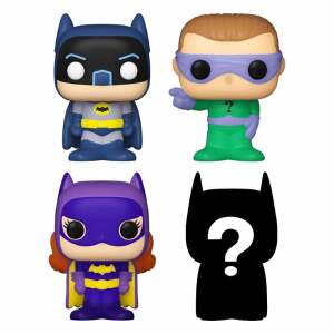 DC Pack de 4 Figuras Bitty POP! Vinyl Batman Adam West 2,5 cm