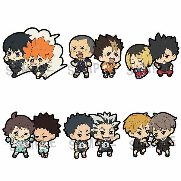 Haikyu!! Colgantes Caucho 6 cm Surtido Buddy Collection (6) - Collector4U