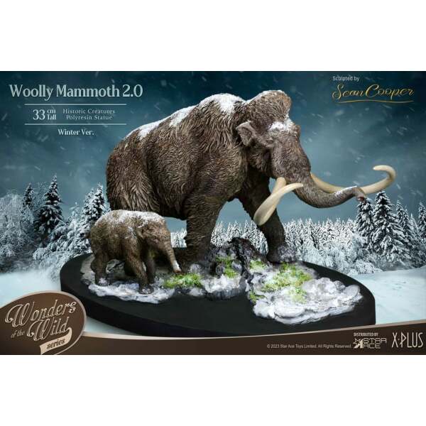 Historic Creatures The Wonder Wild Series Estatua The Woolly Mammoth 2.0 22 cm