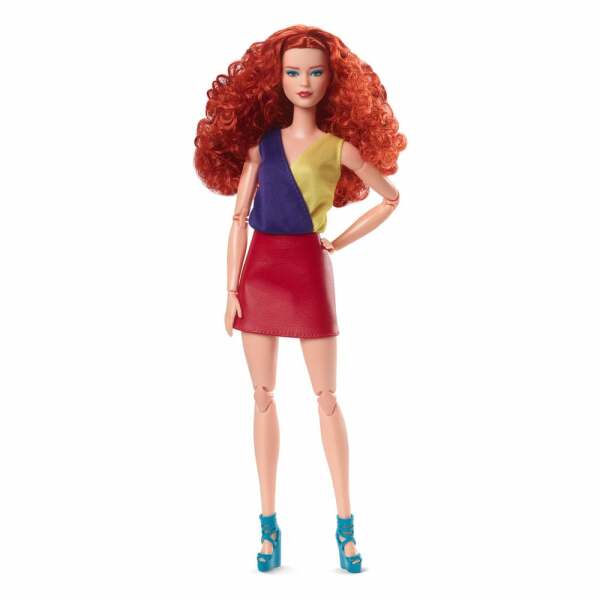 Muneca Barbie Looks Model 13 Red Hair Red Skirt Barbie Signature