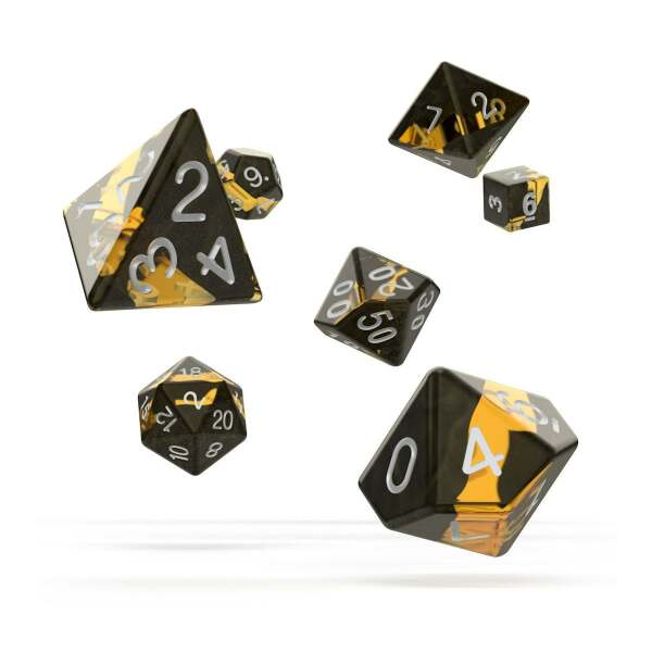 Oakie Doakie Dice Dados RPG-Set Enclave - Amber (7) - Collector4U