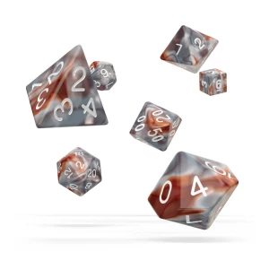 Oakie Doakie Dice Dados RPG-Set Gemidice - Silver-Rust (7) - Collector4U