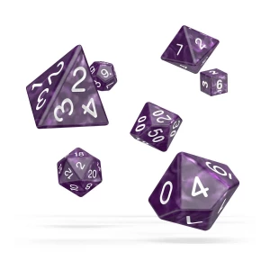 Oakie Doakie Dice Dados RPG-Set Marble - Púrpura (7) - Collector4U