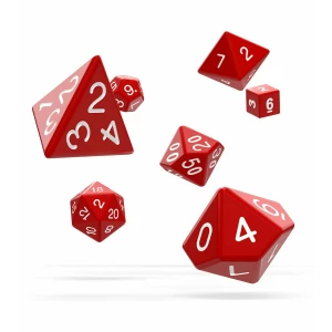 Oakie Doakie Dice Dados RPG-Set Solid - Rojo (7) - Collector4U