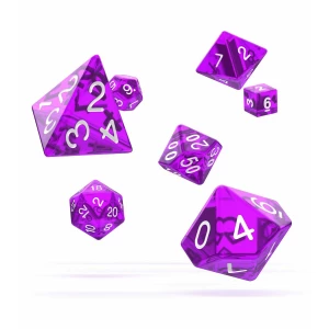 Oakie Doakie Dice Dados RPG-Set Translucent - Púrpura (7) - Collector4U