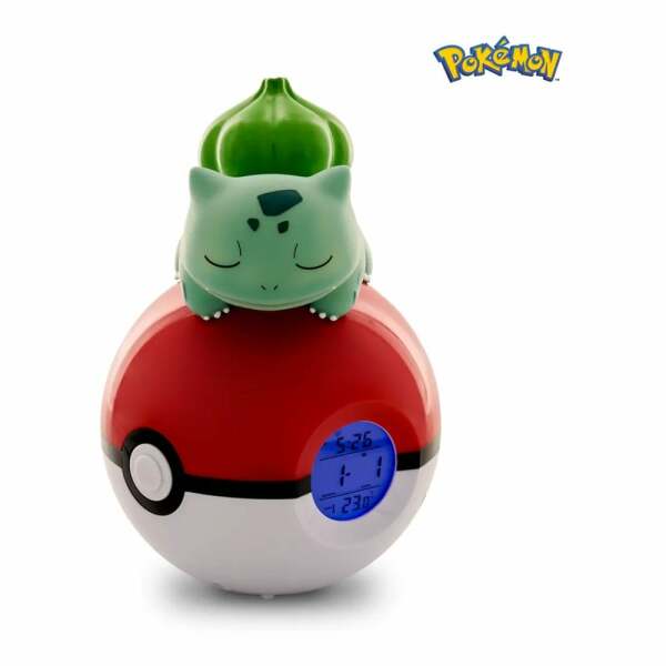 Pokémon despertador con luz Pokeball Bulbasaur 18 cm - Collector4u.com