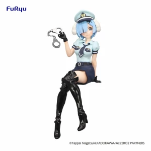 Re:Zero Starting Life in Another World Estatua PVC Noodle Stopper Rem Police Officer Cap with Dog Ears 14 cm